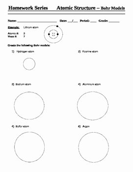 Bohr atomic Models Worksheet Answers Unique Mercury Manufacturing Teaching Resources