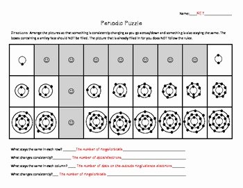 Bohr Model Diagrams Worksheet Answers Awesome Bohr Diagram Periodic Table Puzzle by Allgood Chemistry