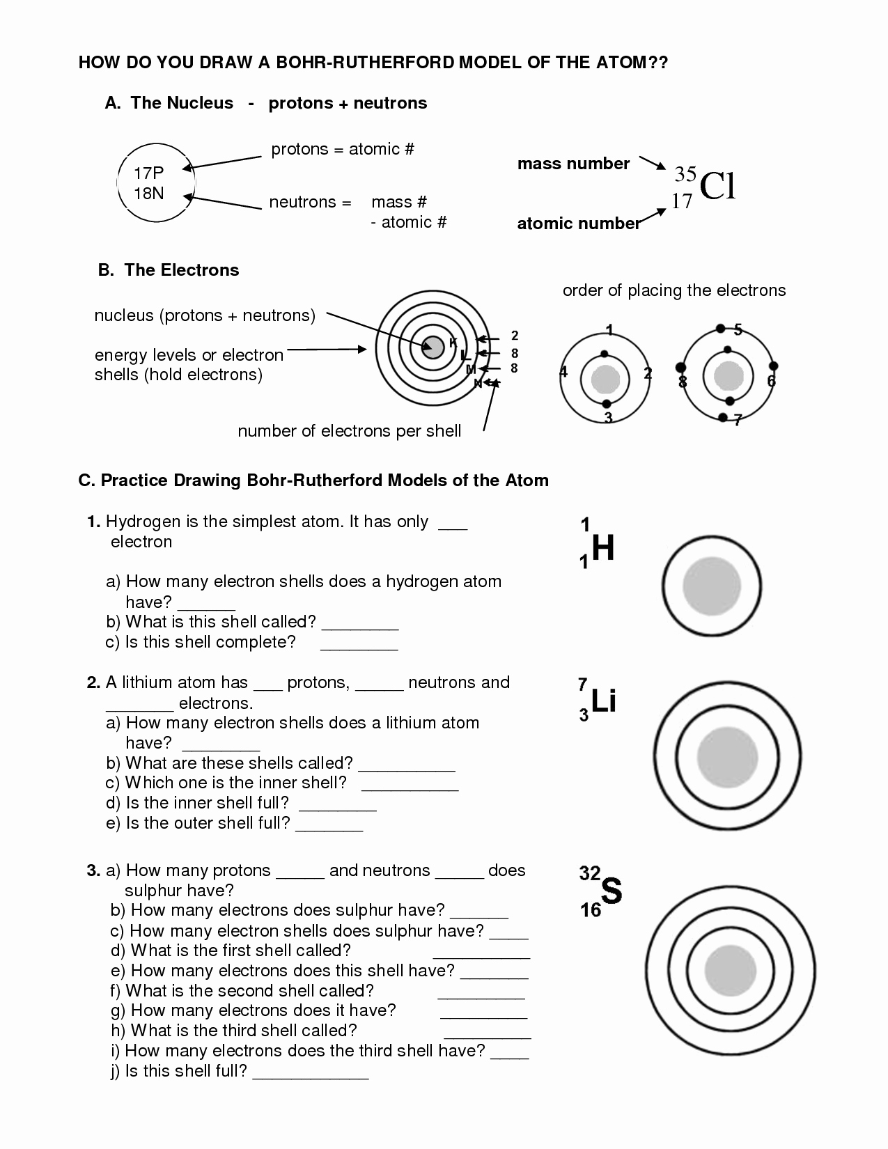 Bohr Model Diagrams Worksheet Answers Unique 12 Best Of Bohr Model Worksheet Bohr Model