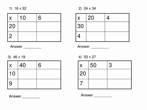 Box Method Multiplication Worksheet Best Of Long Multiplication Box Method Worksheet by thechal1
