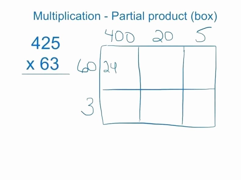 Box Method Multiplication Worksheet Inspirational 20 New Box Method Multiplication Worksheet