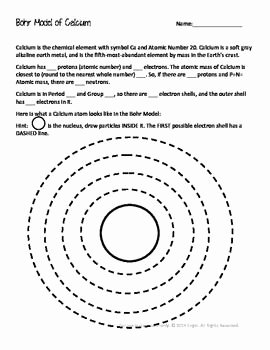 Build An atom Worksheet Answers Best Of Calcium Bohr Model Learning Strategies