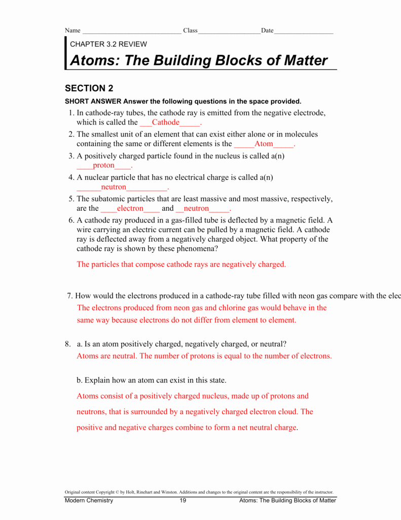 50 Build An Atom Worksheet Answers