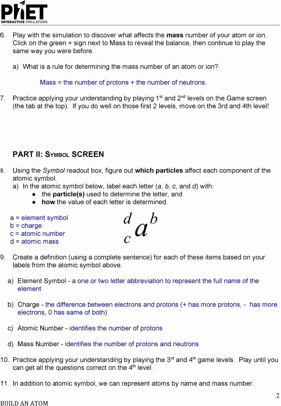 Build An atom Worksheet Answers Unique Chapter 3 Section 1 Basic Principles Worksheet Answers