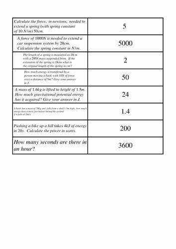 Calculating force Worksheet Answers New Worksheet forces &amp; Motion Calculations by Uk Teaching