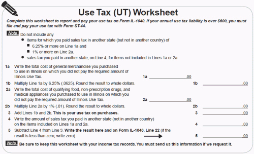 Calculating Sales Tax Worksheet Elegant Line 22 Your Illinois State Taxes Il 1040 or Reporting
