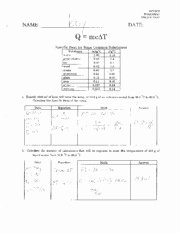 Calculating Specific Heat Worksheet Unique Conceptual Physics Heat Review Questions and Answers