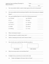 Calculations Using Significant Figures Worksheet Luxury Worksheet 1 Calculations Significant Figures the