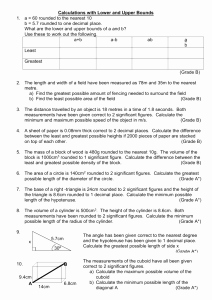 Calculations Using Significant Figures Worksheet Unique Significant Figures Calculations Worksheet