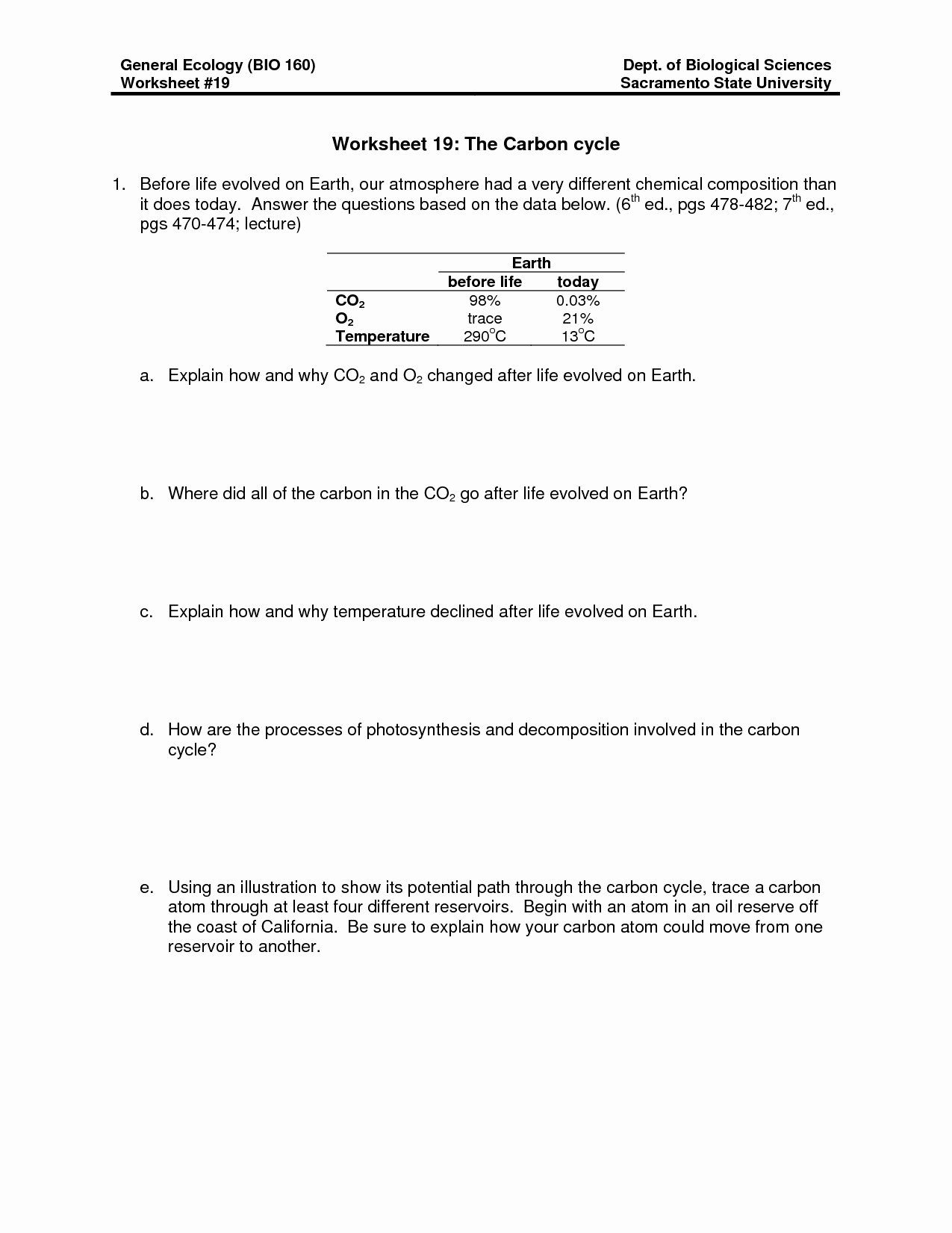 Carbon Cycle Worksheet Answers Lovely 17 Best Of Nitrogen Cycle Worksheet Middle School