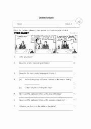 Cartoon Analysis Worksheet Answer Key Awesome English Worksheet Visual Literacy Cartoon Analysis