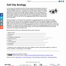 Cell City Analogy Worksheet Answers Unique Cells Unit