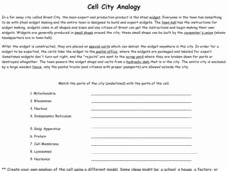 Cell City Analogy Worksheet Fresh Cell City Analogy Worksheet for 8th 11th Grade