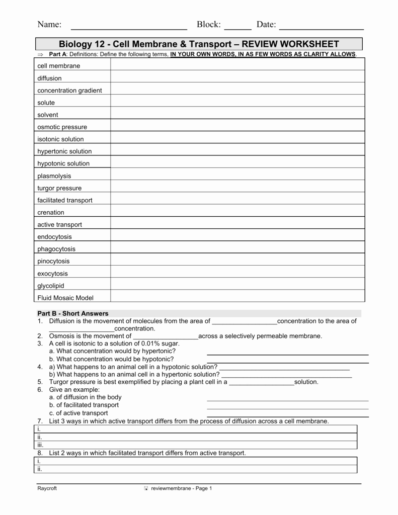 Cell Membrane and tonicity Worksheet Fresh Worksheet Cell Membrane and tonicity Worksheet Grass