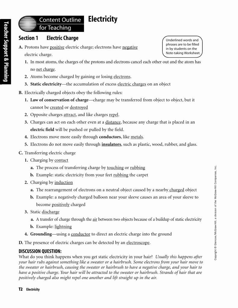 Cell Reproduction Worksheet Answers Unique Note Taking Worksheet Glencoe Science Cell Note Best