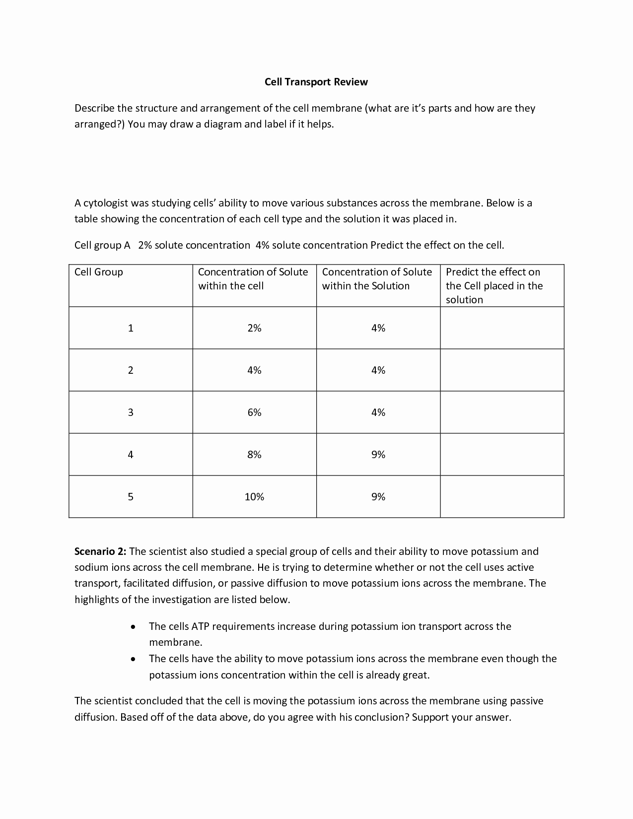 Cell Transport Review Worksheet Answers Luxury 13 Best Of Cellular Respiration Worksheet Pare