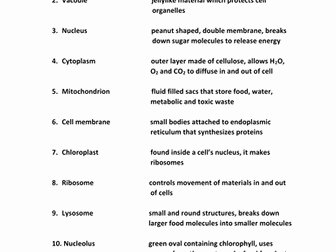 Cells and their organelles Worksheet Lovely Cells and Classification Worksheets with Answers by
