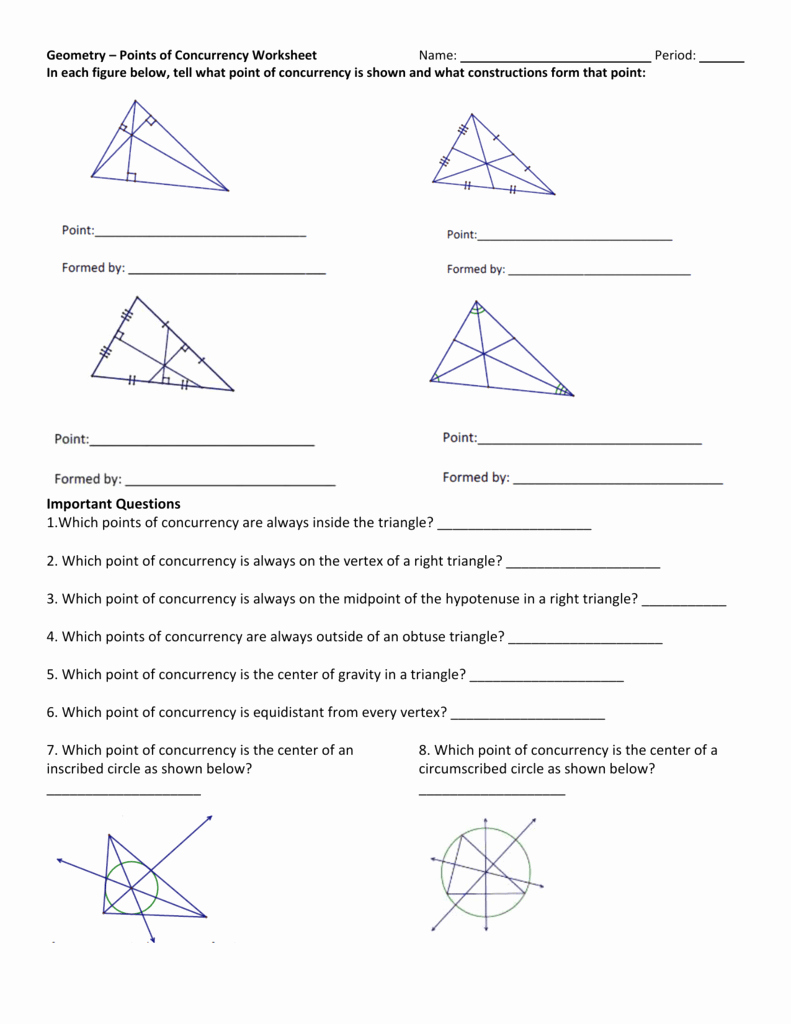 Centers Of Triangles Worksheet Best Of Geometry Fall 2015 Lesson 021 019 Mp1 Worksheet Triangle