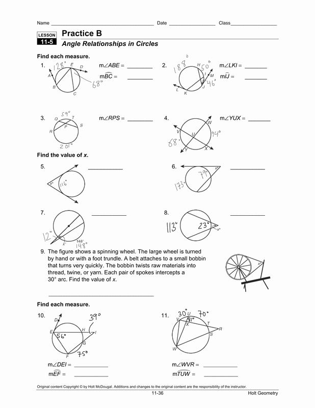 Central and Inscribed Angle Worksheet Elegant Unit 10 Circles Homework 4 Inscribed Angles Worksheet