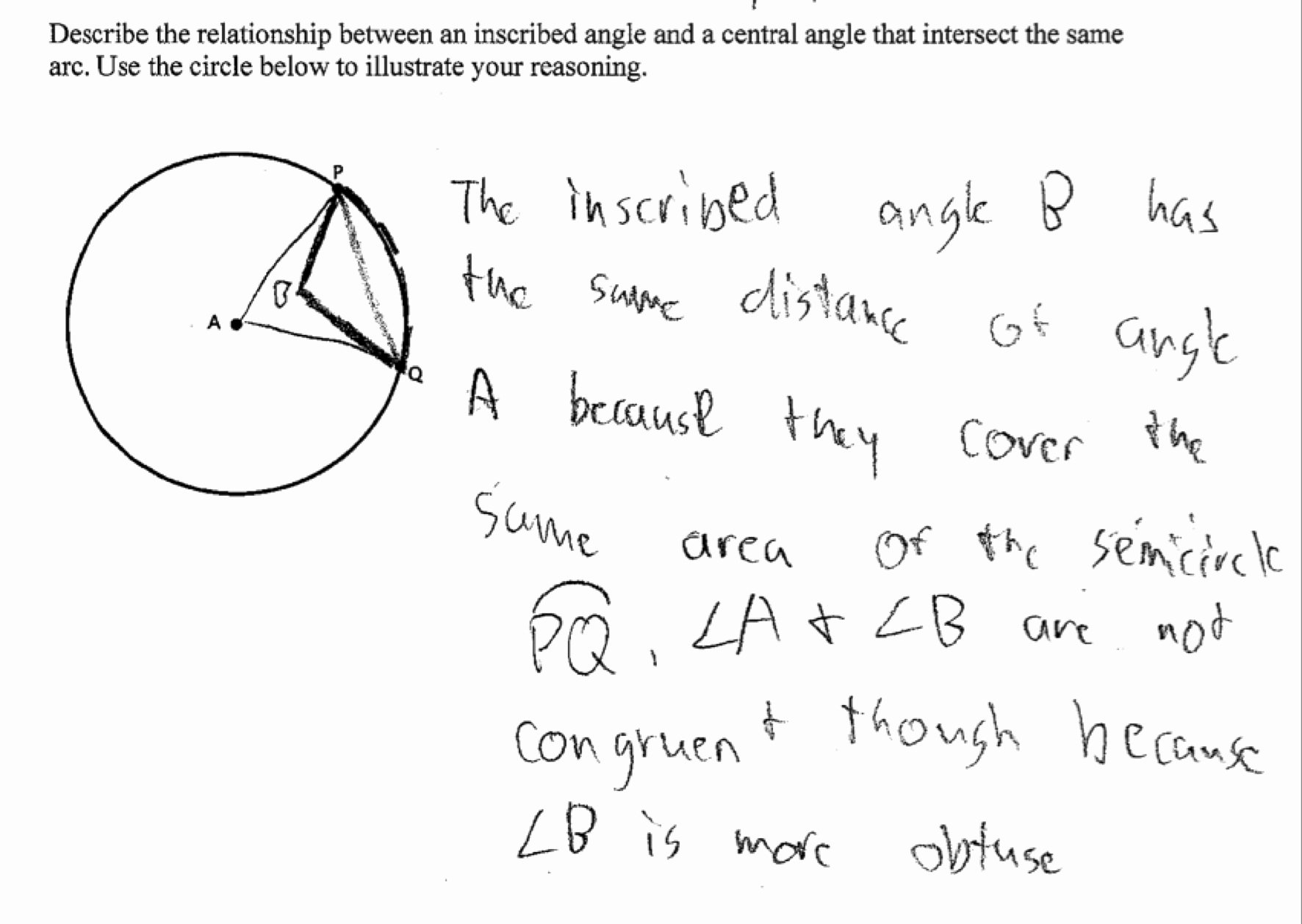 Central and Inscribed Angle Worksheet Unique Central and Inscribed Angles
