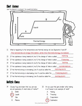 Change In Matter Worksheet Awesome Matter Changing States Worksheet by Adventures In Science