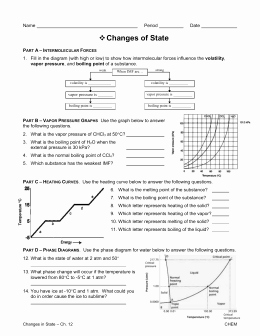 Change Of State Worksheet Lovely Practice Problems Unit 4 Intermolecular forces which Gas