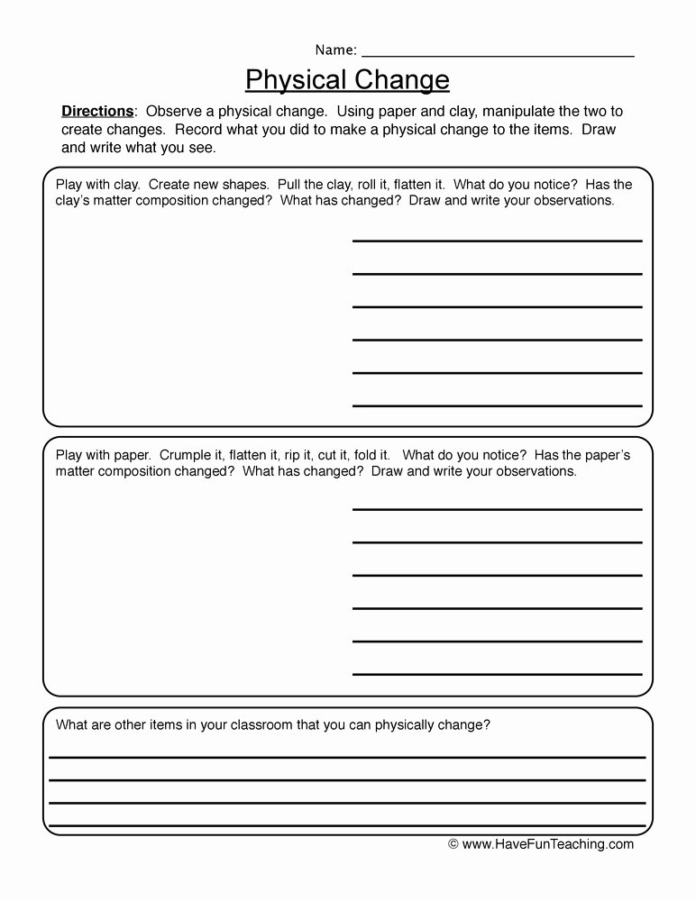 Change Of State Worksheet New 54 Changes In Matter Worksheet Changes State Worksheet