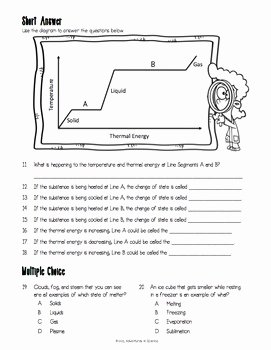 Change Of State Worksheet New Matter Changing States Worksheet by Adventures In Science