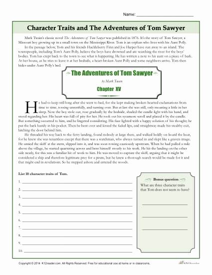 50 Character Traits Worksheet 3rd Grade Chessmuseum Template Library