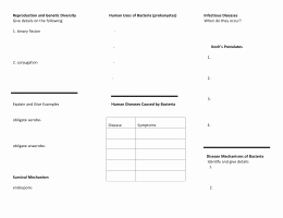 Characteristics Of Bacteria Worksheet Fresh Worksheet Characteristics Of Bacteria Oise is
