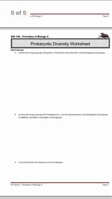 Characteristics Of Bacteria Worksheet Inspirational solved List the Five Major Groups Bacteria Provide the