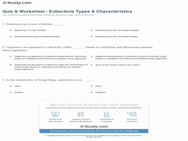Characteristics Of Bacteria Worksheet Lovely Characteristics Bacteria Worksheet Free Printable