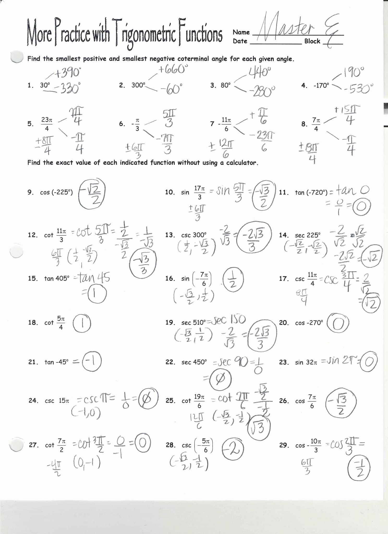 Characteristics Of Functions Worksheet Awesome Characteristics Quadratic Functions Worksheet Answers