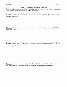 Characteristics Of Quadratic Functions Worksheet Lovely F if 8a Identify Characteristics Of Quadratics