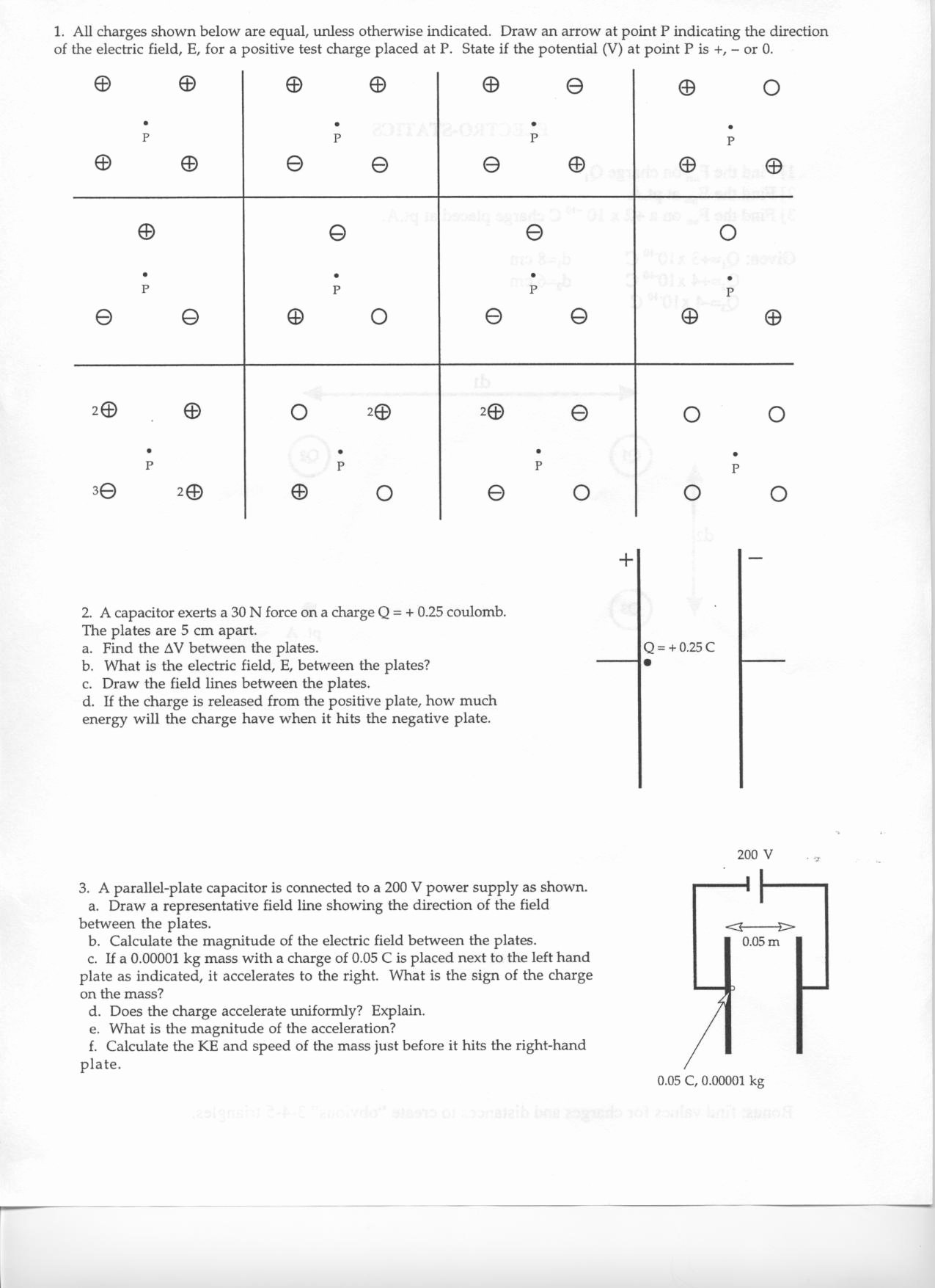 Charge and Electricity Worksheet Answers Awesome Physics Handouts
