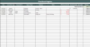 Checkbook Register Worksheet 1 Answers Inspirational Checkbook Template