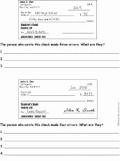 Checkbook Register Worksheet 1 Answers Lovely How to Use Checks Money and Coins Enchantedlearning