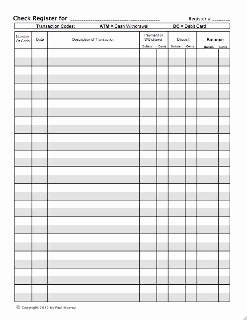 Checkbook Register Worksheet 1 Answers Luxury Blank Check Register Worksheet the Best Worksheets Image