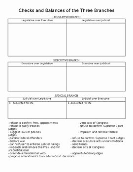 Checks and Balances Worksheet Answers Best Of Checks and Balances Worksheet by Warren S Student Centered