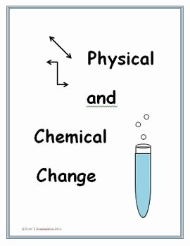 Chemical and Physical Changes Worksheet Elegant Physical and Chemical Change Worksheets with Answer Keys