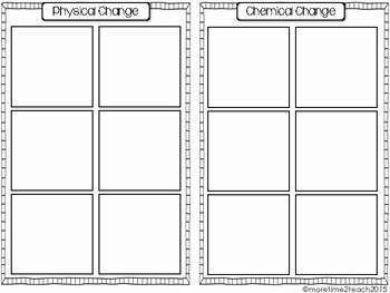 Chemical and Physical Changes Worksheet Luxury Physical Vs Chemical Change Free Cut &amp; Paste Activity