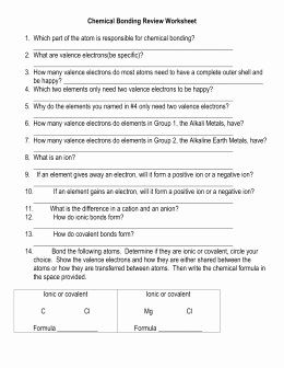Chemical Bonding Worksheet Key Inspirational Investigative Science 2014 Semester 1 Final Study Guide Know