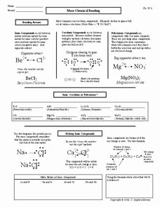 Chemical Bonds Worksheet Answers Fresh More Chemical Bonding Worksheet for 9th 12th Grade