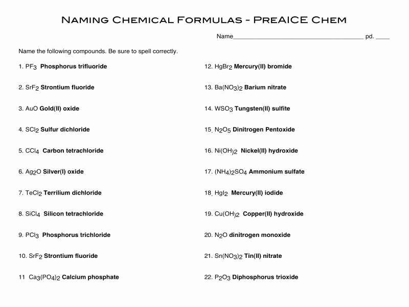 Chemical Bonds Worksheet Answers Luxury Types Chemical Bonds Worksheet