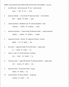 Chemical formula Writing Worksheet Best Of Chemical formulas and Balancing Chemical Equations by Amy