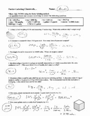 Chemistry Conversion Factors Worksheet Elegant Conversion Worksheets for High School Chemistry Worked