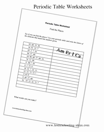 Chemistry Periodic Table Worksheet Fresh Periodic Table Worksheets