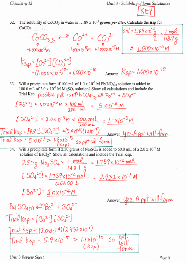 Chemistry Review Worksheet Answers Luxury Chemistry 12
