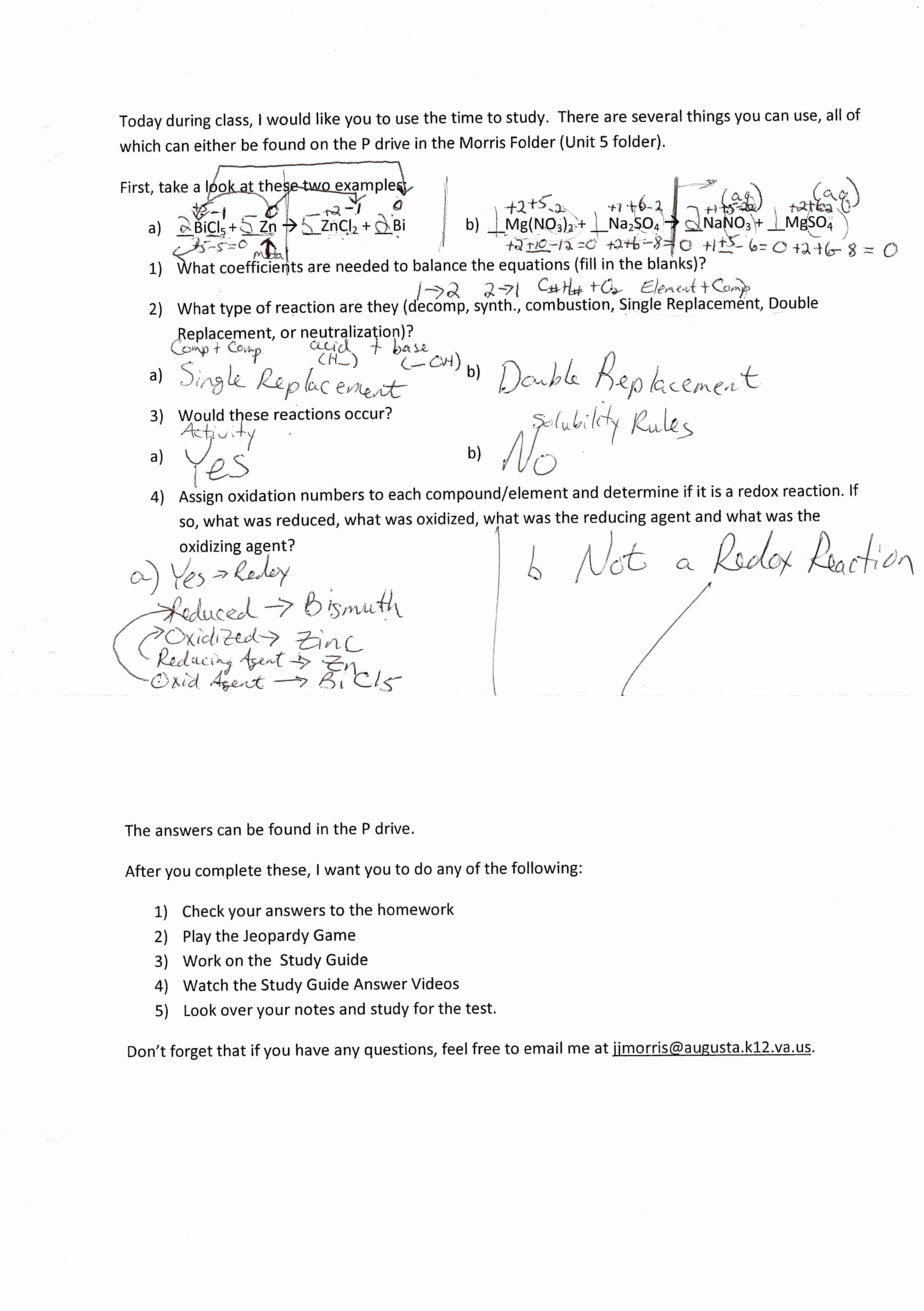 50 Chemistry Review Worksheet Answers