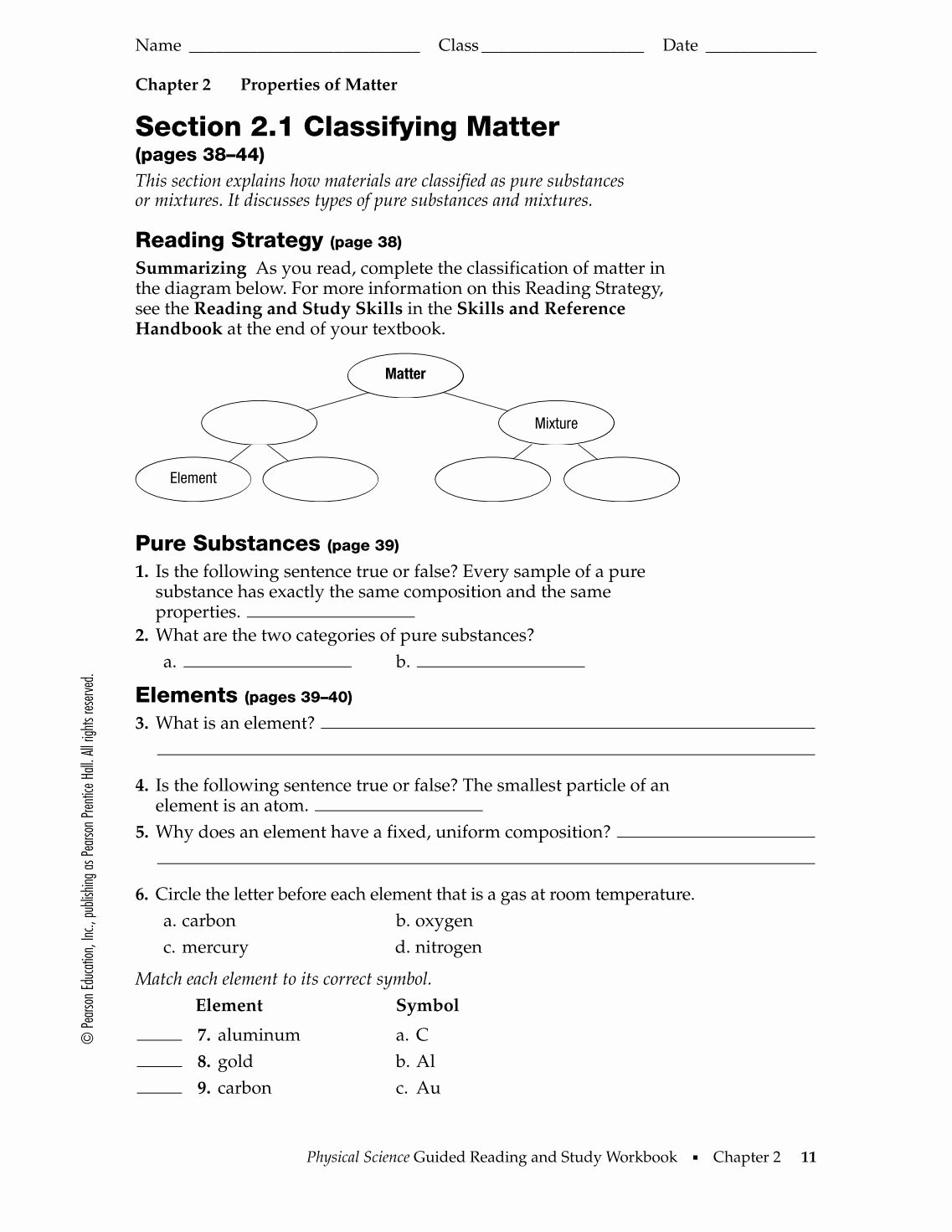 Chemistry Worksheet Matter 1 Answers Lovely Worksheet Classifying Matter Worksheet Grass Fedjp